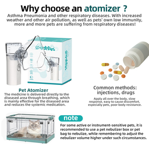 Xách tay động vật máy phun sương cho ho hô hấp ở chó và mèo lưới Máy phun sương - Product Image 3