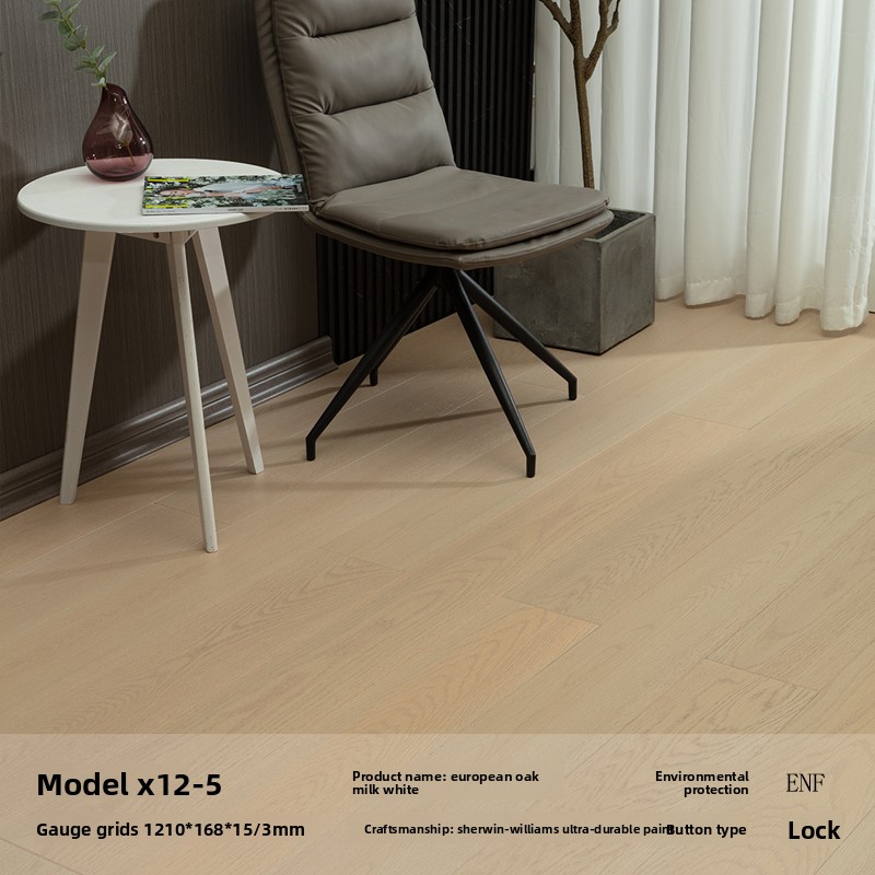 X12-5 European oak 3mm veneer lock floor heating ENF grade