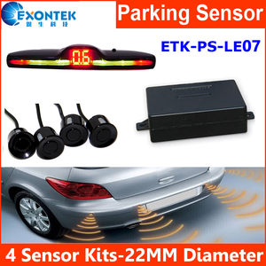 OEM Custom Car Reverse Backup <strong>Reversing</strong> Aid LE07 Auto Rear Parking radar Avto Parktronic with 4pcs <strong>Sensor</strong> 18-22MM &amp; <strong>LED</strong> <strong>Display</strong> - Product Image 4