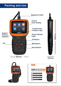 Escáner OBD2 para coche V317, función de motor OBD completa, pantalla a Color de 2,8 pulgadas, lector de código de coche OBDII, herramientas de diagnóstico automotriz OBD2