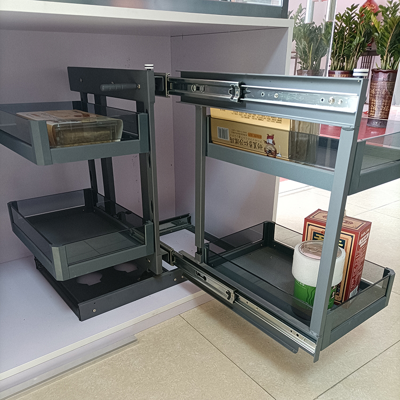 side mounted drawer organizers wire storage cabinet pull out kitchen baskets