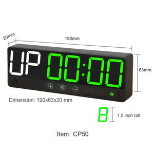 CHEETIE CP50 Timer di allenamento a LED ricaricabile ripetendo la tempistica Smart Fitness magnete Timer Mini orologio da palestra - Product Image 2