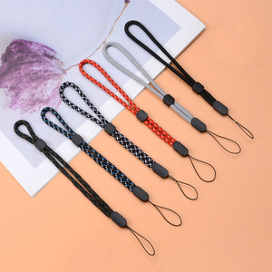 ที่มีสีสันโพลีเอสเตอร์ถักยาวสายคล้องคอสายคล้องคอสำหรับโทรศัพท์มือถือ Id ชื่อผู้ถือแท็ก