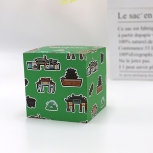 Bloc de notas personalizado promocional con bolígrafo Patrón 3D Pegatinas de papel Índice Rectangular Escritorio Bloc de notas adhesivas Logotipo personalizado - Product Image 4