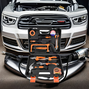 GW13件多用途重型机械储存钢工具箱，带工具包括扳手工具组 - Product Image 6