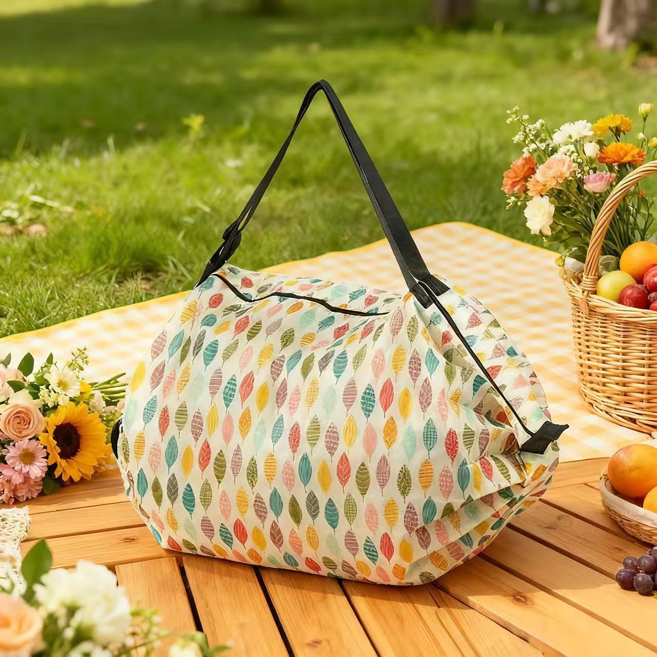 Nueva bolsa plegable para órgano con hojas de color, 50x35cm - plana 728cm