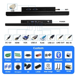 Personalizzato industriale PC 7 15.6 19 pollici tutto in uno Hmi Pc Ip65 Linux Win10 i3 i5 i7 Monitor PC montaggio a parete Computer Touch Panel - Product Image 6