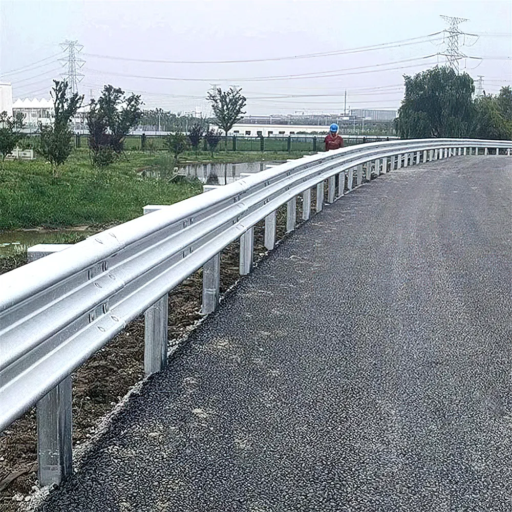 Traffic Safety Road Barrier Guard Rail Stainless Steel Metal Crash Barrier Highway Guardrail