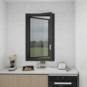 Customized Modern <strong>Design</strong> Tilt and Turn <strong>Window</strong> Aluminum Clear Glass with Swing Open <strong>Style</strong> Aluminum Alloy <strong>Frame</strong> - Product Image 1