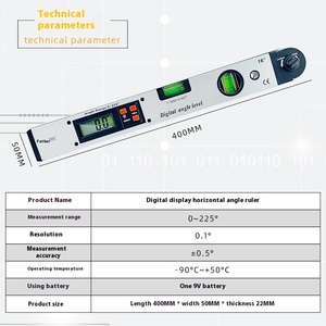 400mm công nghiệp cấp kỹ thuật số góc Cai Trị ngang sáng góc Đo chế biến gỗ thước đo - Product Image 5