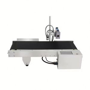 Automatische Druck ausrüstung für kleine Chargen codes mit Förderband für Plastik flaschen Express Delivery Box Karton Milch karton - Product Image 1