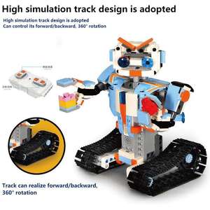 Robert Children's Electronic Puzzle Toy APP <strong>Remote</strong> <strong>Control</strong> <strong>Robot</strong> Model Blocks Assembling Small Particles <strong>Build</strong> Fun Focused <strong>Robot</strong> - Product Image 4