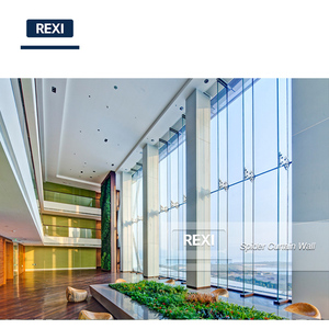 Exterior Glass Wall System with Glazed Aluminum Frameless Mullionless Spider Building Curtain Wall <strong>Facade</strong> - Product Image 4