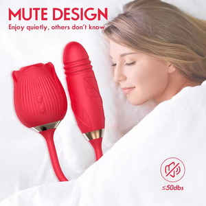 Großhandel Sextoys Rose Saugen Vibrator Mit <span class=keywords><strong>Dildo</strong></span> Teleskop Vibrator G-Punkt Stimulator Klitoris Vibrator Sexspielzeug Für Frau - Product Image 4