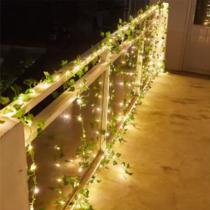 Led dây đèn sân vườn 10M cổ tích dòng Garland phong cách IP65 trong nhà ngoài trời trang trí chiếu sáng cho Giáng sinh ngày lễ lá màu xanh lá cây - Product Image 1