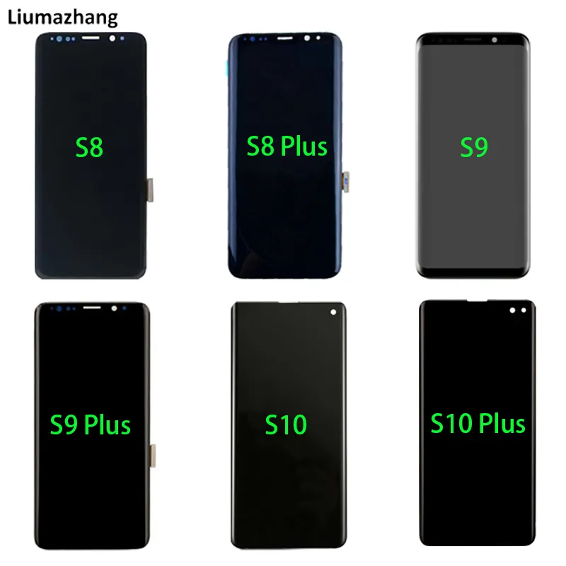 Original pour Samsung S8 Plus écran LCD utilisé écran tactile remplacement pour Samsung S6 S7 S8 S9 S10 S20 Plus s20 ultra LCD