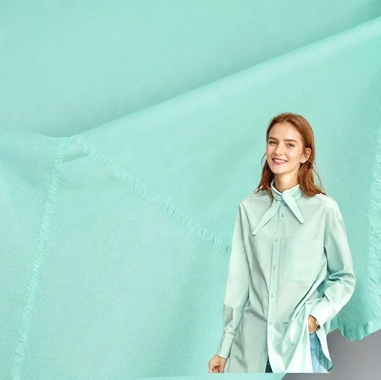 綿100% 60s糸平織りコピーテンセルポプリン140*120高密度105gサマーシャツ、ブラウス、作業服、ドレス、スカート生地