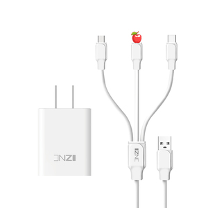 Wholesale EU US UK Plug Ultra Fast Charge 3 in 1 Data Cable <strong>USB</strong> C to Micro Type-C Charging <strong>Set</strong> <strong>for</strong> <strong>Iphone</strong> - Product Image 6
