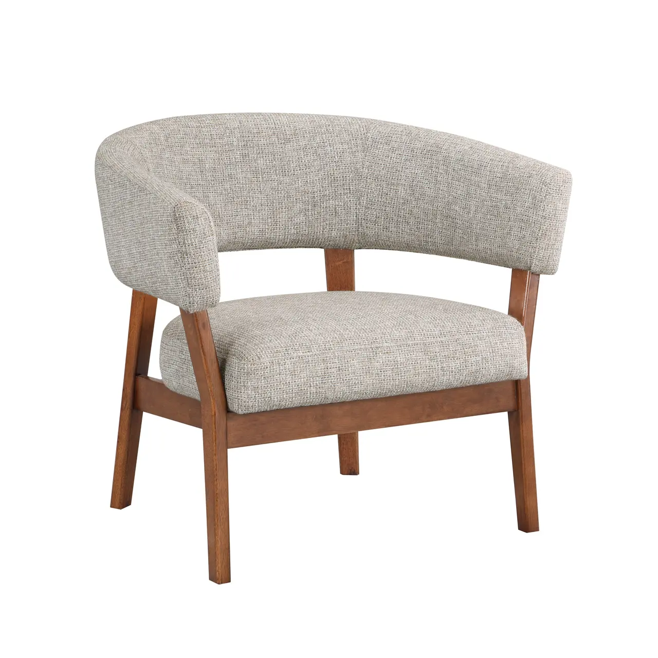 Sillón de estilo europeo para muebles del hogar, silla de ocio de estilo moderno y Simple, color blanco madera, Kd