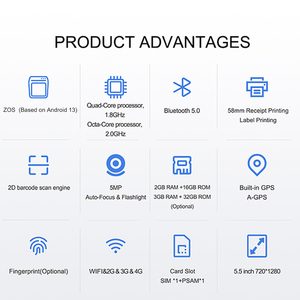Android 13,0 POS терминал захвата подписи Android SDK разработка мультивалютный Z92 - Product Image 4