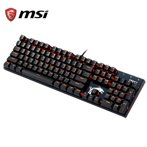 MSI VIGOR GK50S สีแดงแสงไฟกลรู้สึกคีย์บอร์ดเล่นเกมที่มี104ปุ่ม - Product Image 2