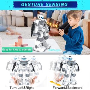 Huiye 2.4G Intelligente Fernbedienung Gesten roboter Smart Auto Demo Programm Roboters pielzeug mit leichter Musik Rc Roboters pielzeug für Kinder - Product Image 2