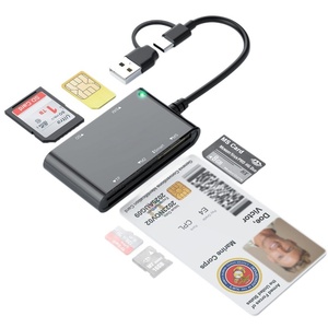ID banca dichiarazione fiscale Multi-funzione lettore di Smart Card sex-in-One MS/M2/SIM/SD/TF/USB installazione esterna per scheda SD - Product Image 5