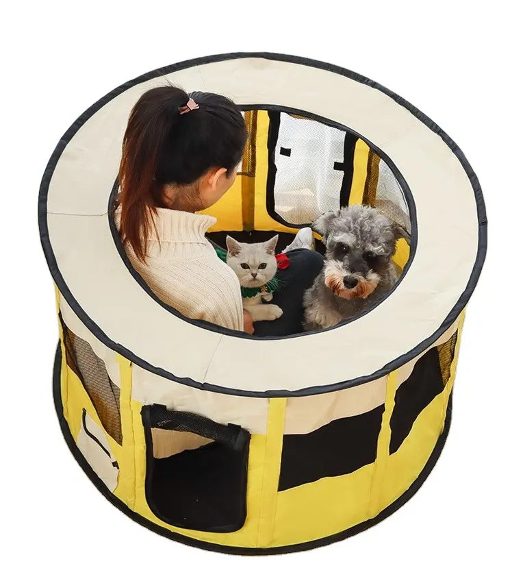 Casinha de cachorro portátil, venda quente de tenda, canil, uso ao ar livre, barraca de acampamento, removível, gaiola, pet, tenda, dobrável, casa de cachorro