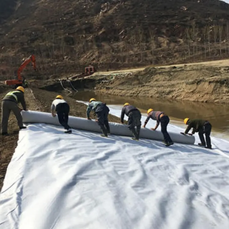 도로 건축을 위한 150g 200g 250g 폴리에스테 짠것이 아닌 geotextile