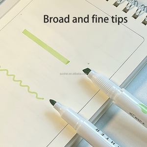 15pcs Cold Color Dual <strong>Tip</strong> <strong>Highlighters</strong> Broad Fine <strong>Tips</strong> Dual Ended Fluorescent Marker Pen for Coloring &amp; Underlining - Product Image 5
