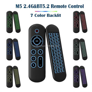 Wireless Remote <strong>Control</strong> 7Colors Backlit M5 Air Mouse <strong>Keyboard</strong> 2.4G&amp;BT5.2 for Smart TV Set-top Box Projector PC Phone - Product Image 6