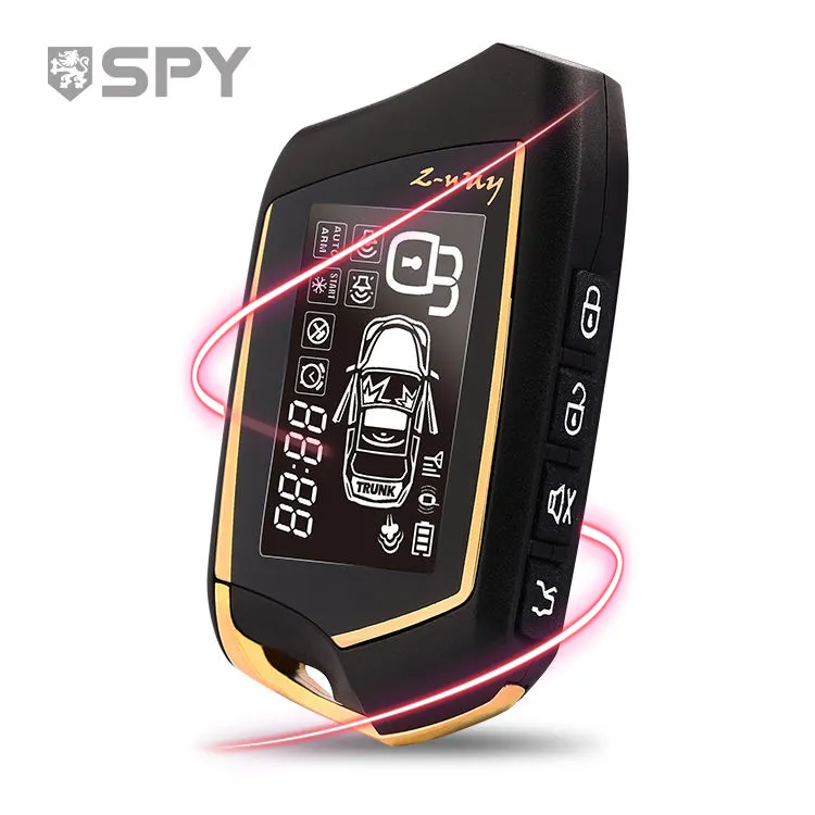 SPY-alarma de seguridad Universal para coche, sensor de vibración de entrada sin llave, Control remoto Original, 2 vías, gran oferta