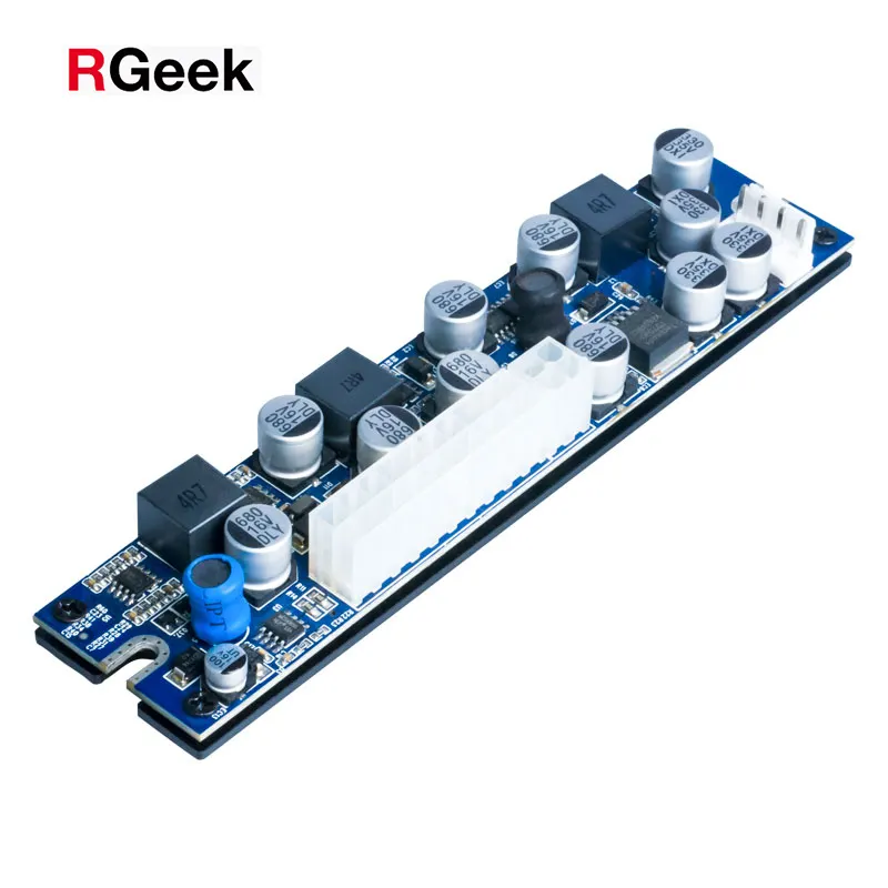 RGeek DC19V 200W 24Pin мини ITX ATX переключатель Pico PSU