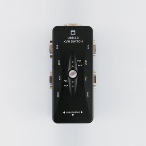 <strong>4</strong> Into <strong>1</strong> Out Manual VGA Converter Adapter <strong>4</strong> Port Computer Video <strong>KVM</strong> USB Switcher