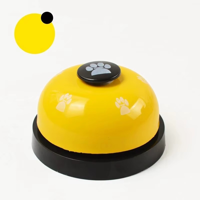 Bouton jaune et noir