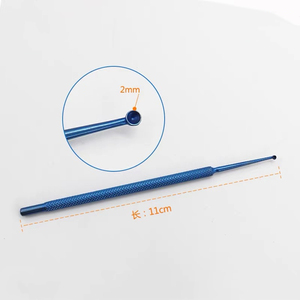 <strong>Curette</strong> Large Chalazion <strong>Curette</strong> 2mm Diameter Stainless Steel Ophthalmic Surgical Instruments