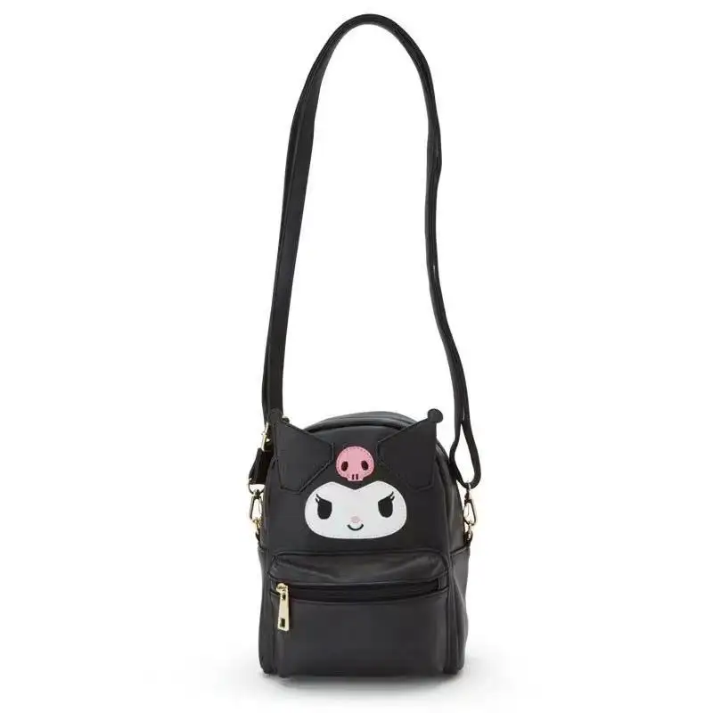 DHF629 nouveau mini sac à dos Sanrioed en cuir PU mignon Kuromi personnage de dessin animé fille cadeau spécial sac à dos