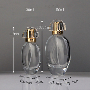 専用オーバル香水容器香水ガラス瓶55ml 110mlサリンキャップ付き - Product Image 5