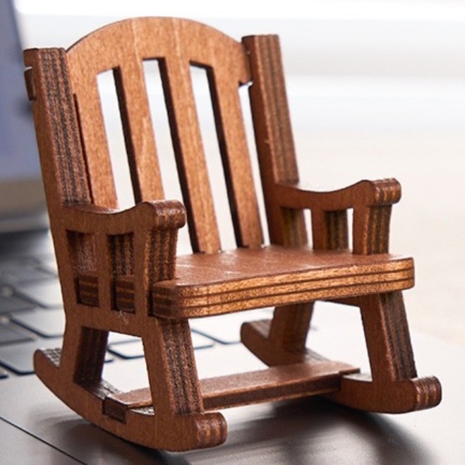 Rocking chair desktop ornament