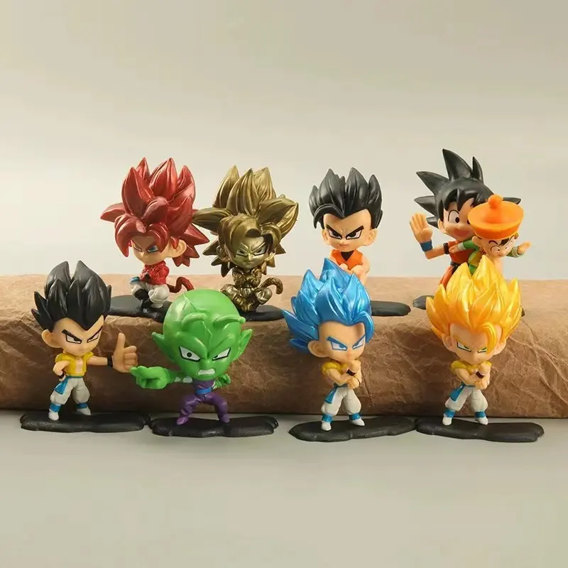8 pièces/ensemble Dragon Z Ball Anime figurines Super Saiyan GoKu personnage modèle décoration Collection jouet