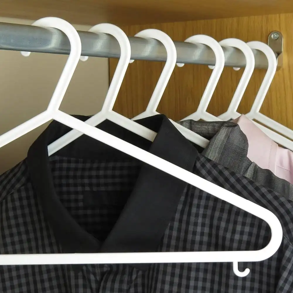 LEEKING Amazon hot selling household multifunctional plastic hanger for clothes with hooks