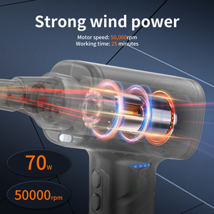 6000mah 52000RPM Handheld air duster for Car <strong>Keyboard</strong> Cleaning Spray Gun With LED Light Function - Product Image 3
