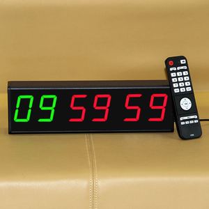 CHEETIE CP50B, профессиональные портативные светодиодные 2,3 дюймов, цифровые часы для отслеживания цикла в тренажерном зале, программируемый таймер с интервалом тренировки