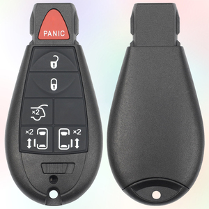 MS 5 + 1 düğmeler chrysler için uzaktan araba anahtarı 433mhz ile 46 çip fcc M3N5WY783X IYZ-C01C yedek boş araç fob fabrika fob - Product Image 5