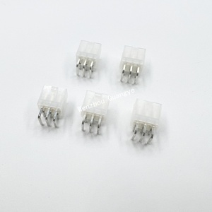 Molex Mini Fit 4.<strong>2</strong> mm Pitch Connectors Right Angle 5557 <strong>Header</strong> Wire Board Wafer <strong>2</strong> <strong>Pin</strong> 3 <strong>Pin</strong> 6 <strong>Pin</strong> Options 39-30-1020 39-30-1060 - Product Image 3