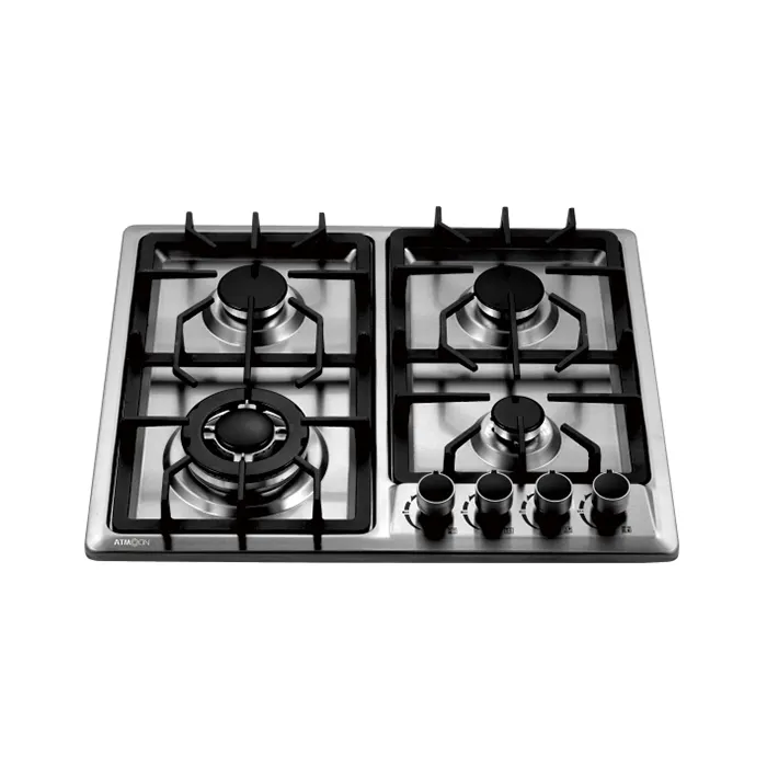 High Quality High-temperatur Panel 3 Burners Table Top Gas Cooker Valve