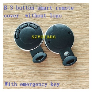 Car Key Smart Cover 3 botones Smart Remote Cover sin logotipo con llave de emergencia Fo para B-mw Shell Key - Product Image 3