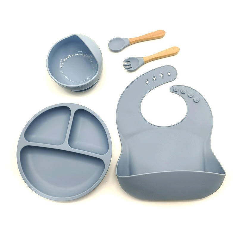 Gray blue 5-piece set