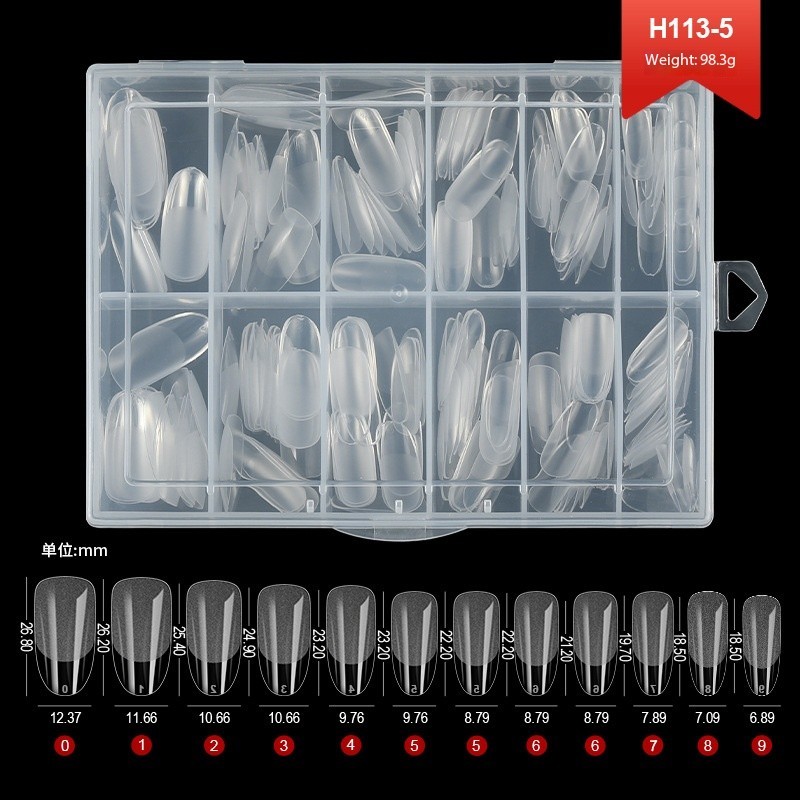 240PCS semi-frosted nail tips 05#