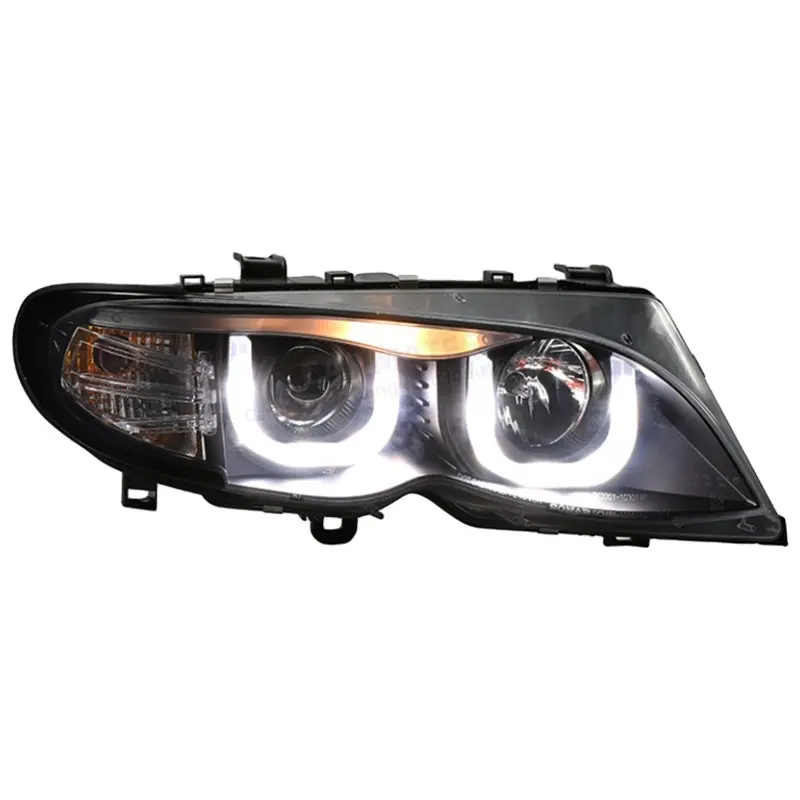 Carhot sıcak satış far takımı LED DRL ön lambalar dönüş sinyali kafa işık ile Motor için 3 serisi BMW E46 2001 - 2004